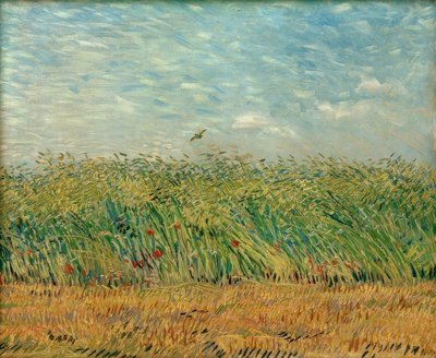 Wheat Field with Poppies and Partridge by Vincent van Gogh
